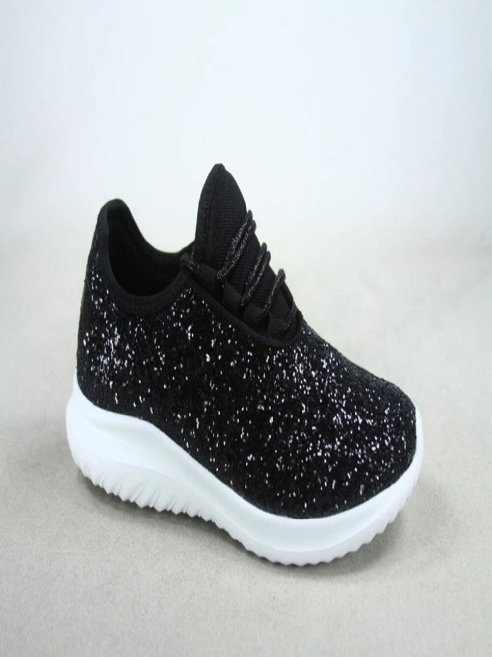 Women's Fashioin Glitter Sparkly Lightweight Metallic Tennis Sneaker Shoes - Picture 6 of 16